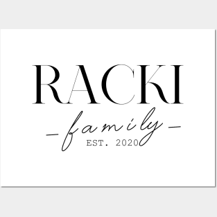 Racki Family EST. 2020, Surname, Racki Posters and Art